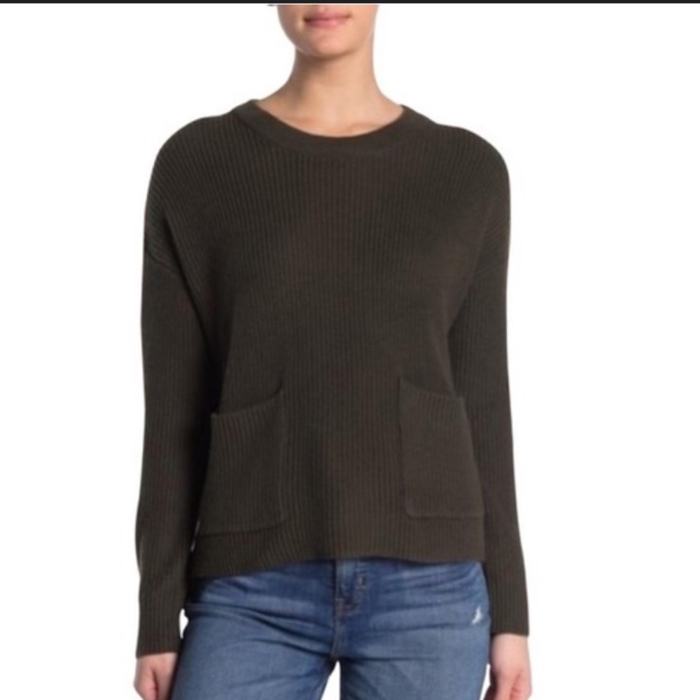 Madewell Patch Pocket Sweater - Madewell green pocket Sweater small